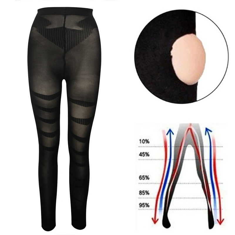 Seam-free Shapewear Sheer Compression High Waisted Leggings Tummy Control Butt Lifter Skinny Pants Body Shaper Underwear