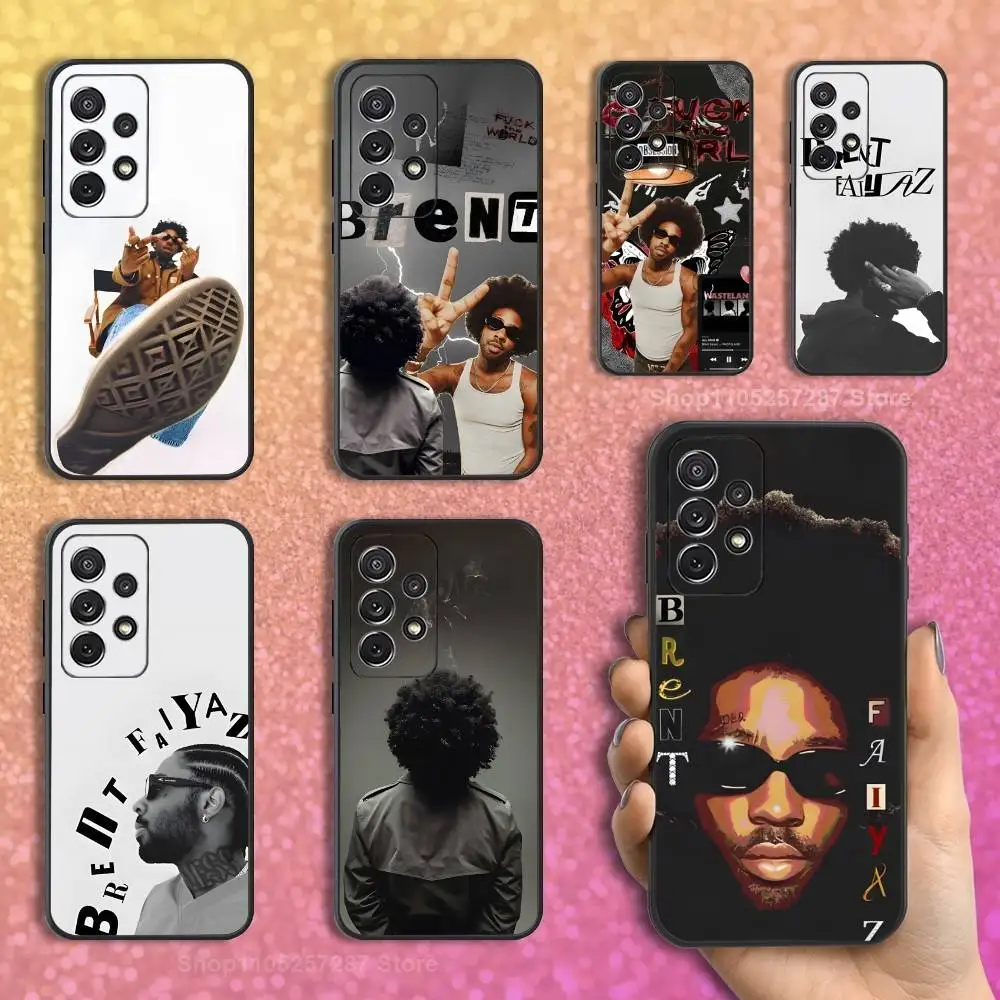 

Singer B-Brent F-Faiyaz Case For Samsung S10,Plus,S9,S22,S25,Ultra,S24,S21,S20,S23,FE,Lite,Soft Silicone Black