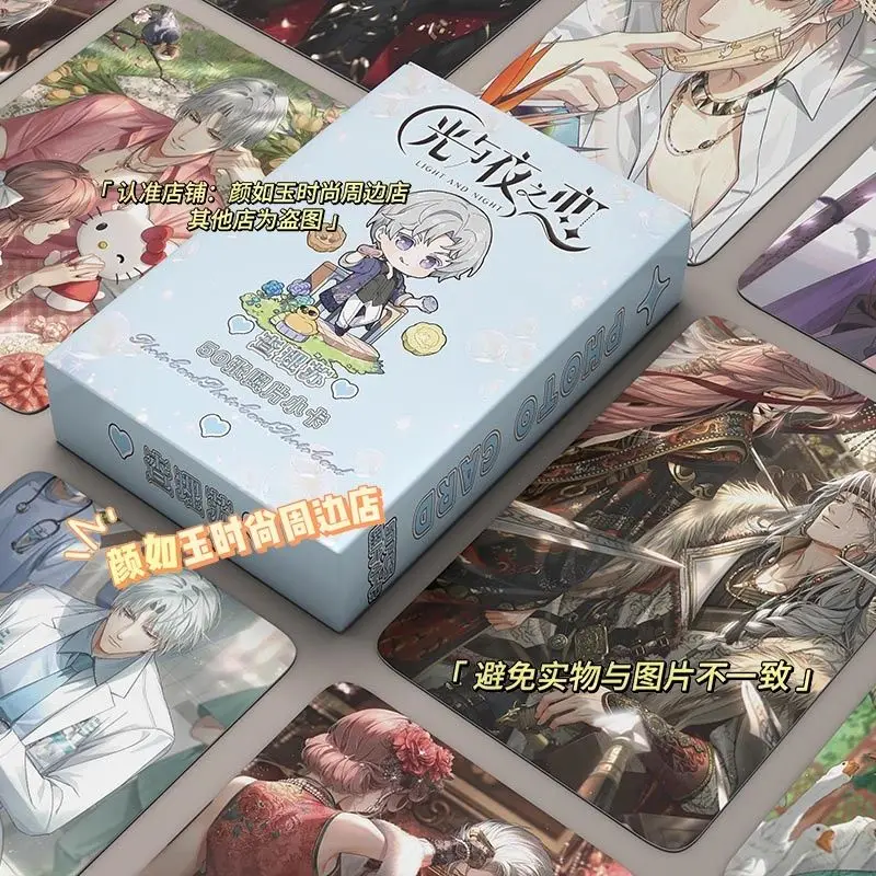 

50pcs/Set High Quality Anime Charlie Light and Night Laser Card Lomo Card With Protective Bag a7196