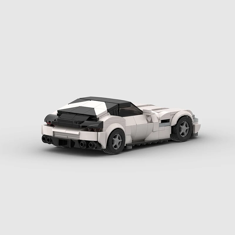 Set da costruzione per auto super sportive MOC, un classico kit di montaggio per modelli da corsa, una scelta ideale per regali di Natale e collezioni domestiche