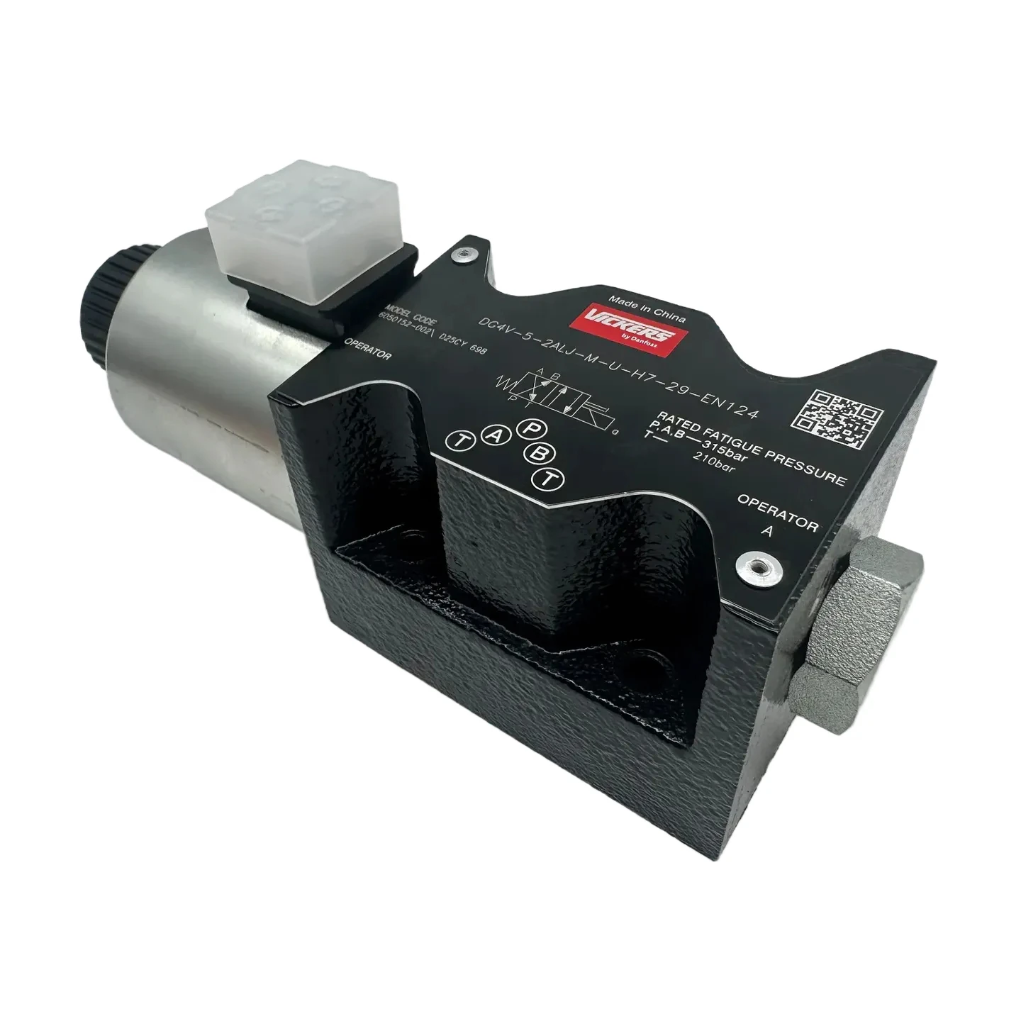 Vick ers DG4V-5-0CJ-M-U-H7 Solenoid Directional Valve - CETOP 5 (NG10) 4-Way 2-Position Hydraulic Control Valve 24V DC