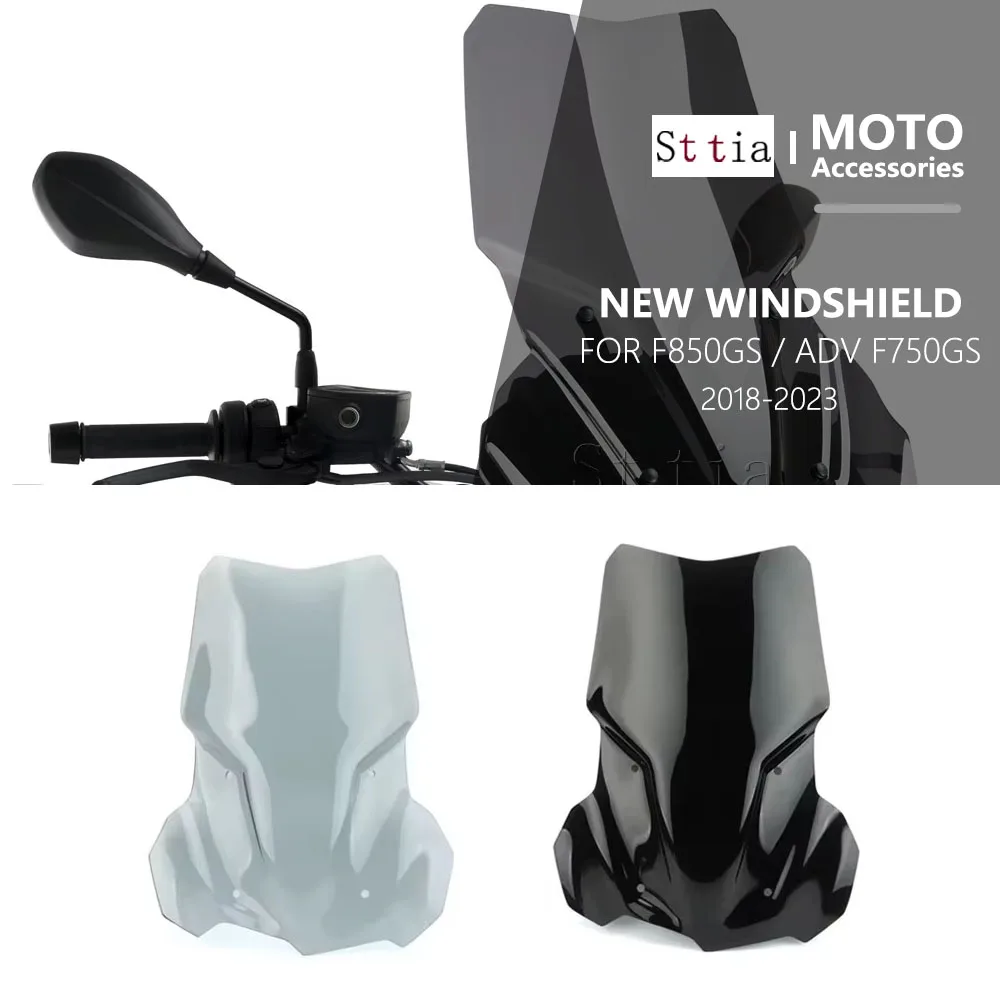 

Windscreen For BMW F750GS F750 GS F850GS ADV 2018-2021 Motorcycle Windshield Wind Deflectors Increased Fixing Bracket F850 GS