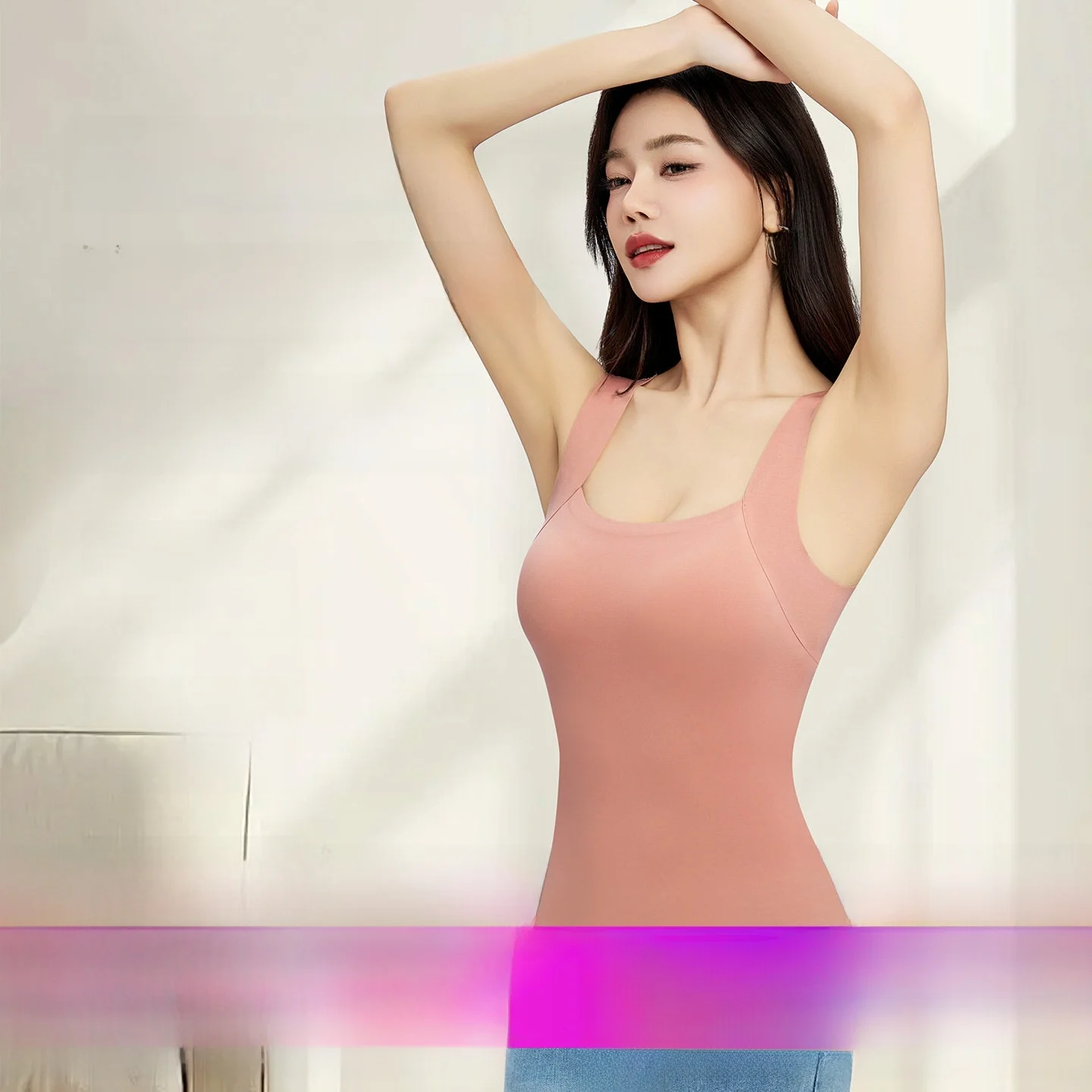 Chaleco de mujer para las cuatro estaciones con almohadillas en el pecho, cómodo, con sensación de segunda piel, ideal como camiseta base, se puede usar como prenda exterior o interior.