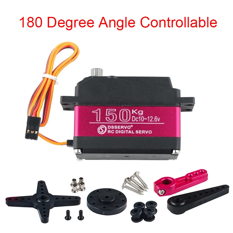 4PCS Dsservo DS51150 12V 150KG 디지털 서보 메탈 기어 방수 18T 암 로봇 1/5 1/6 바하 RC 자동차 드리프트/크롤러/버기용