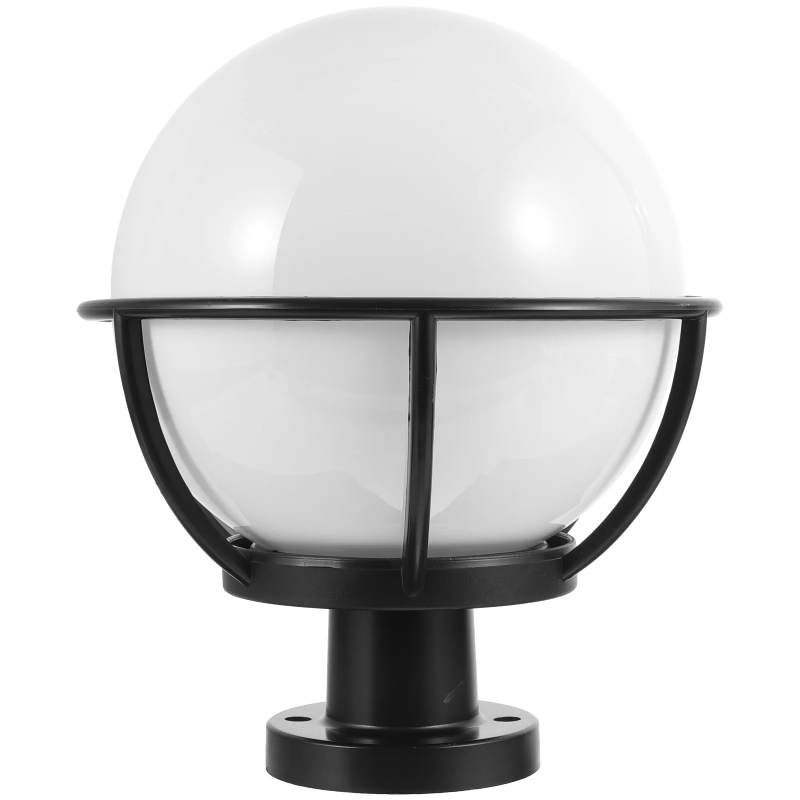 

Lamp Post Wall Lampshade Light Fixture Globe Cover Fence Deck Stainless Steel Acrylic Porch