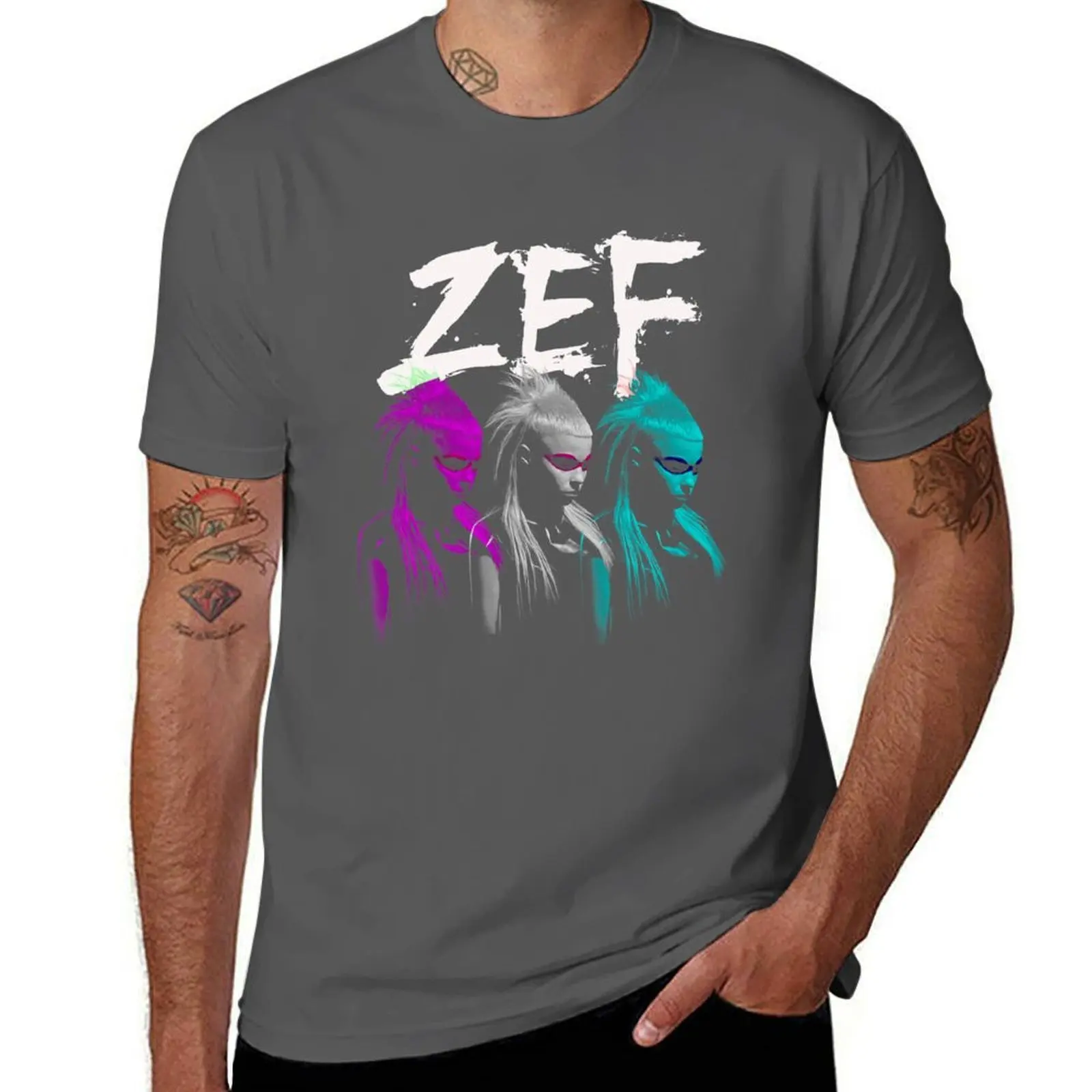 

ZEF Style South African Die Antwoord Rap n Rock Star Music T-Shirt Basic Comfort Fit T-Shirt for Men