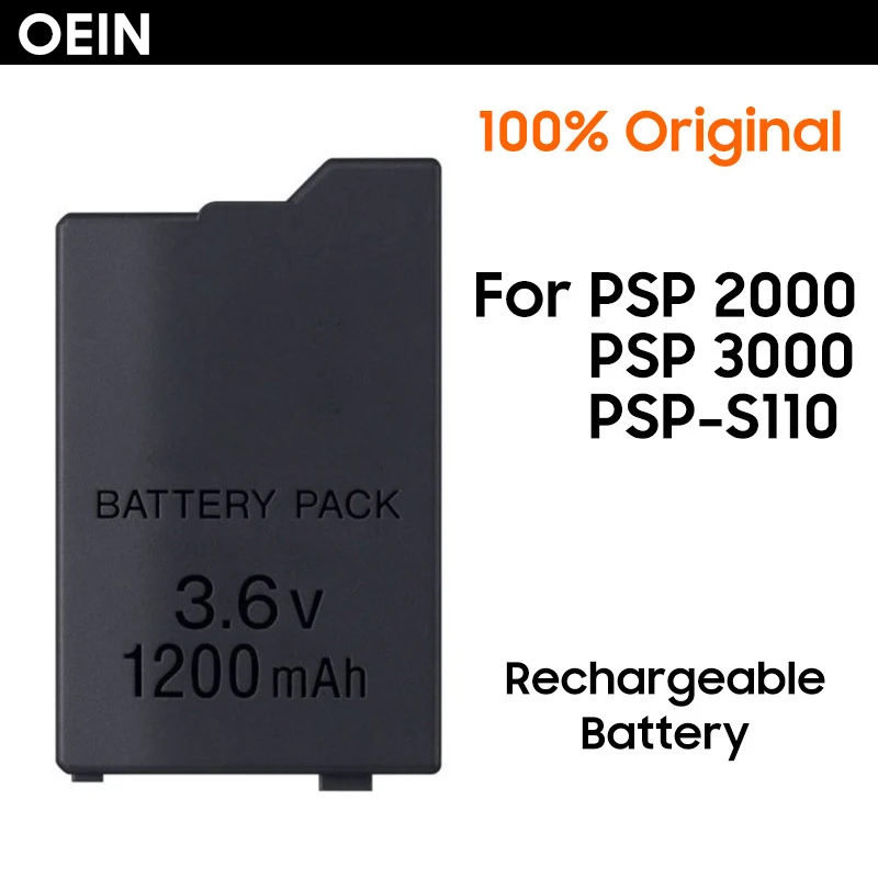 1PCS 3.6V 1200mAh SONY Rechargeable Lithium Battery For PSP2000 PSP3000 PSP 1000 2000 3000 PSP-S110 PlayStation Portable Gamepad