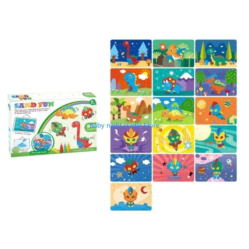 J2ff enfants coloré sands art activité sables sable