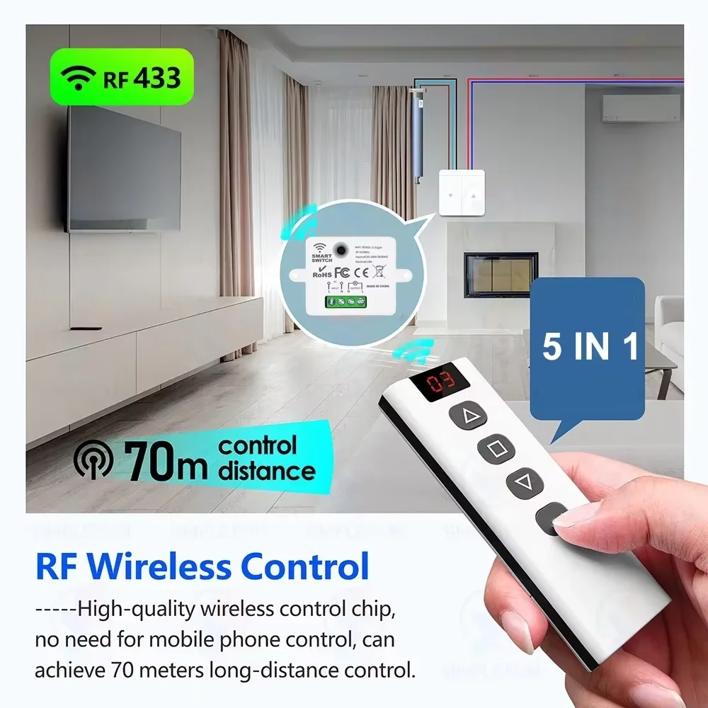 Interruptor de Luz Inteligente - 433Mhz Receiver Module reseña y precio