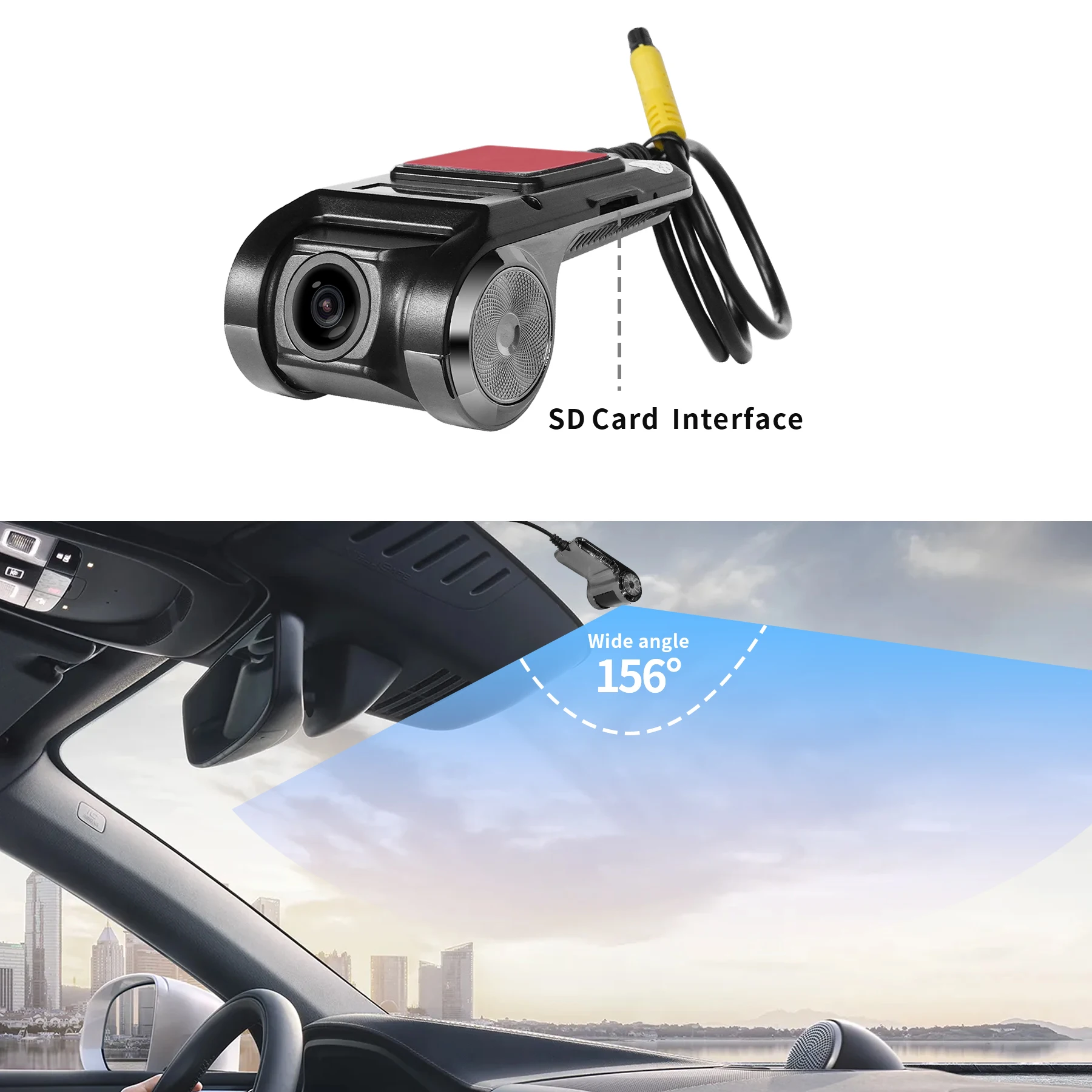 ATOTO 44P2 1080P Dash Cam For Car USB DVR On-Dash Camera Sensor Image Recording Video On Camera End With A6 S8 Series Car Camera