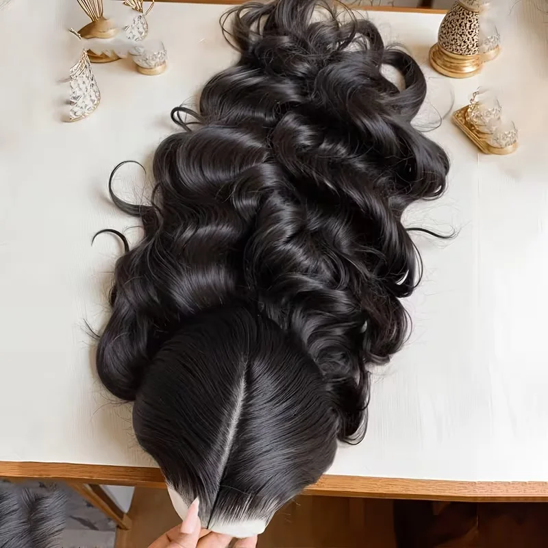 40 Inch 5x5 Glueless Wigs Human Hair Pre Plucked Pre Cut Body Wave Wear and Go Beginner Friendly HD Lace Frontal Wigs for Women 250% Density Bleached Knots Natural Hairline