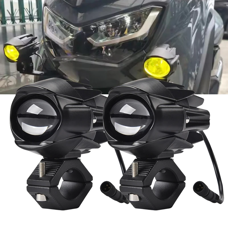 

Motocycle Fog Lights For BMW R1200GS/ADV K1600 R1200GS R1100GS F800GS Dual Color flasher LED Auxiliary Fog Light Driving Lamp