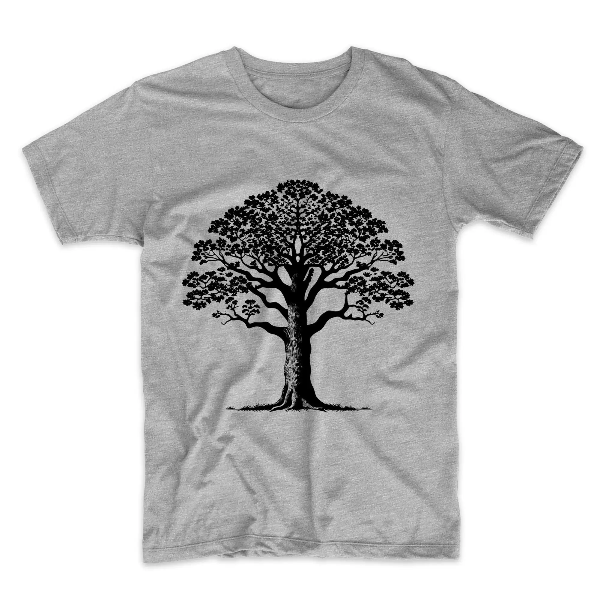 Big Oak Tree Outdoors Nature Lover T Shirt Simple Minimalist Outdoorsy Idea