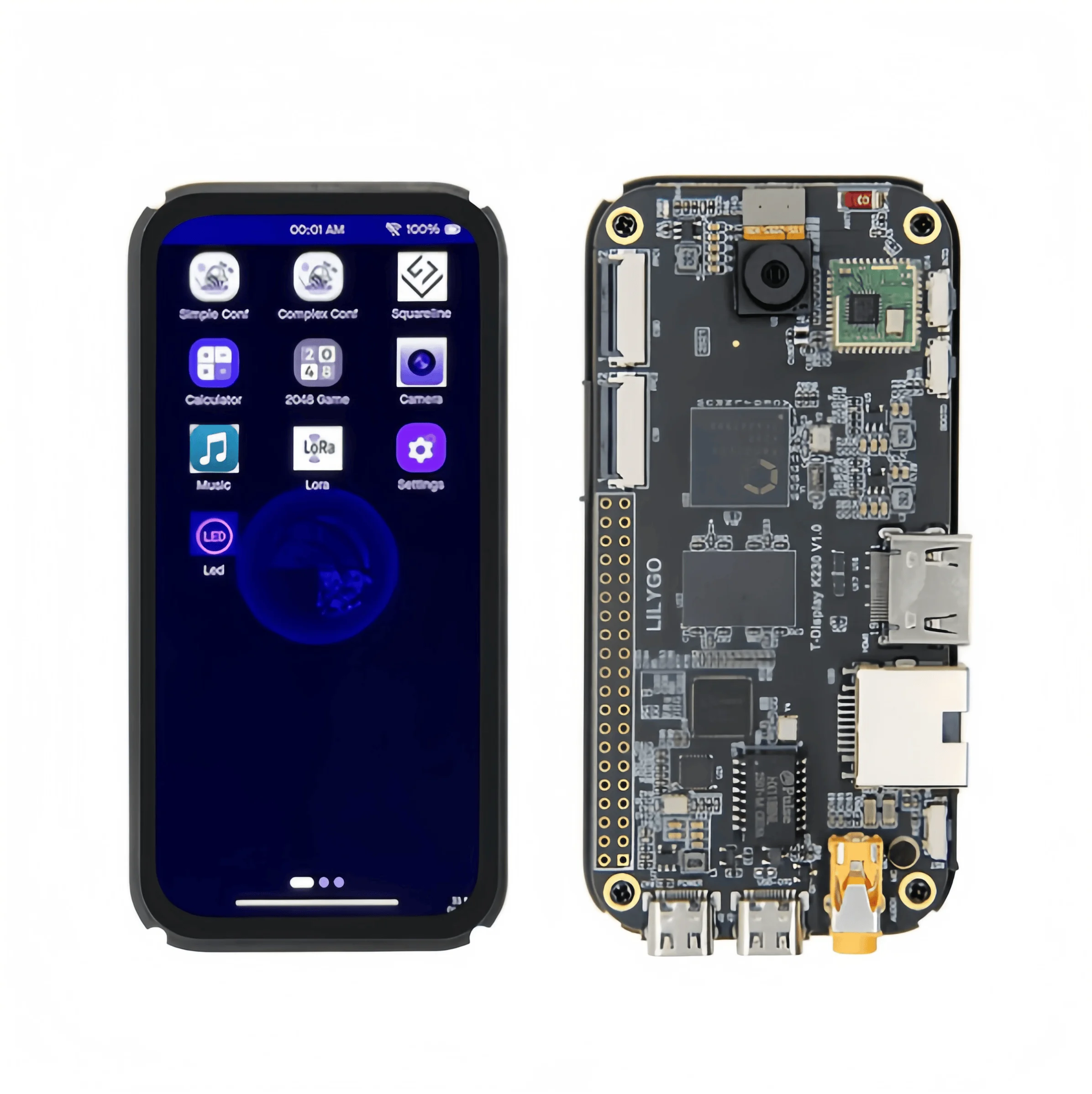 

ЛИЛИГО ® T-Display K230 CPUx2/LoRa/AMOLED/Touch/HDMI/камера