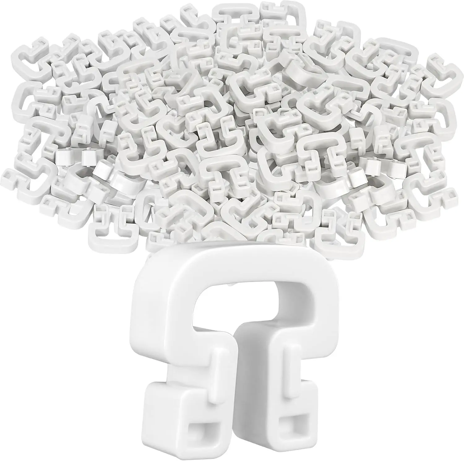 

50/100 PCS Soccer Net Clips, Durable Nylon Goal Lock Clips for Football Net Systems