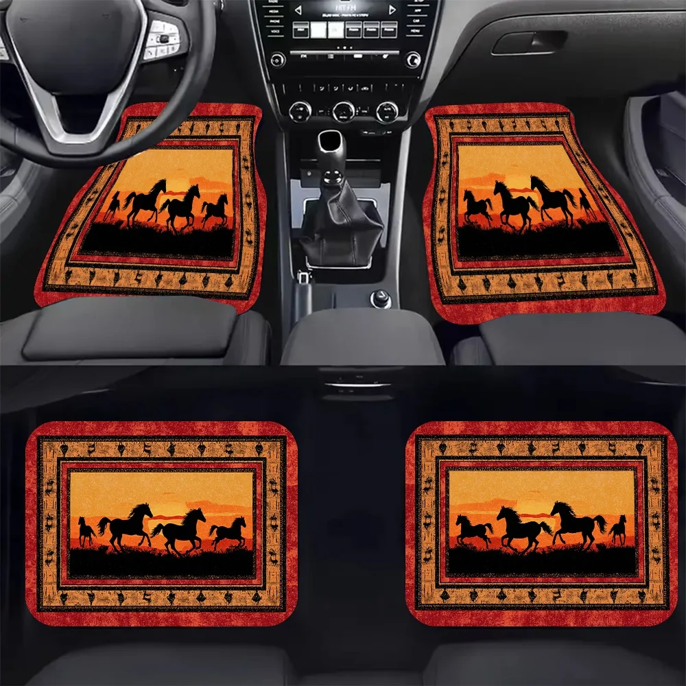 4Pcs-Sunset Horse S… - image