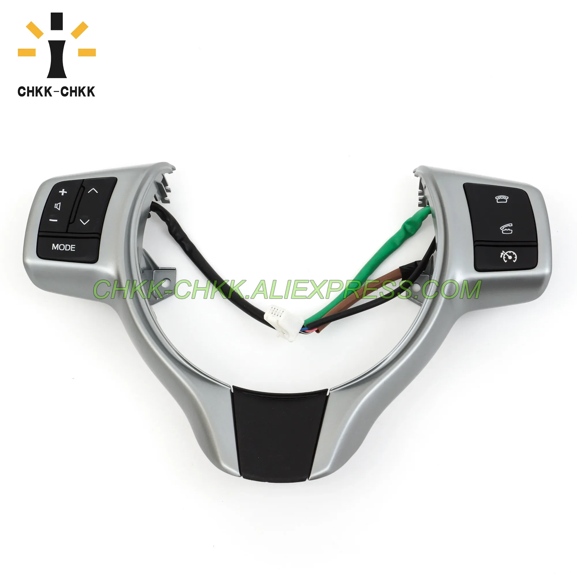 

CHKK-CHKK Steering Wheel Switch Audio Radio Control 84250-0D020 for Toyota Verso-S 2012-2014 Yaris 2012-2018 Car-styling