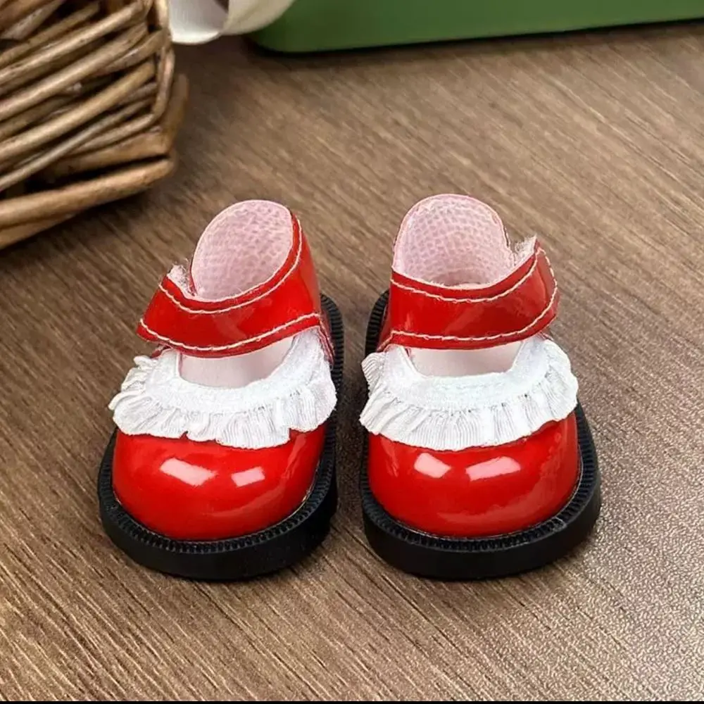 PU-leer PU-leer Strik Poppenschoenen Poppenschoenen DIY Handgemaakte leren schoenen Poppen 1 paar 5,5 cm Poppenschoenen Laarzen Lichaamspoppen