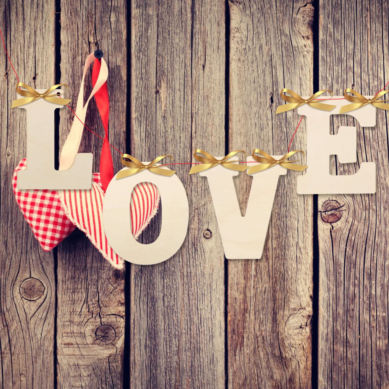 

66Pcs Wood Letter Cutouts Wooden Alphabet Letters for Crafts DIY Painting Scrapbooking Hanging Decor Gift Tags Letters Design