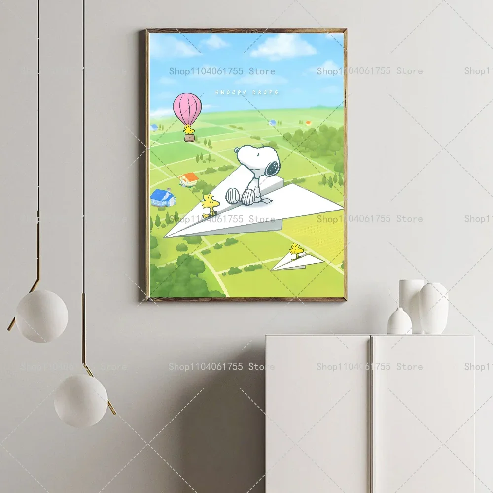 ملصق MINISO S-Snoopy ، فن ذاتي اللصق ، ملصق ورقي مقاوم للماء ، ديكور حائط ، قهوة ، منزل ، بار ، غرفة #5