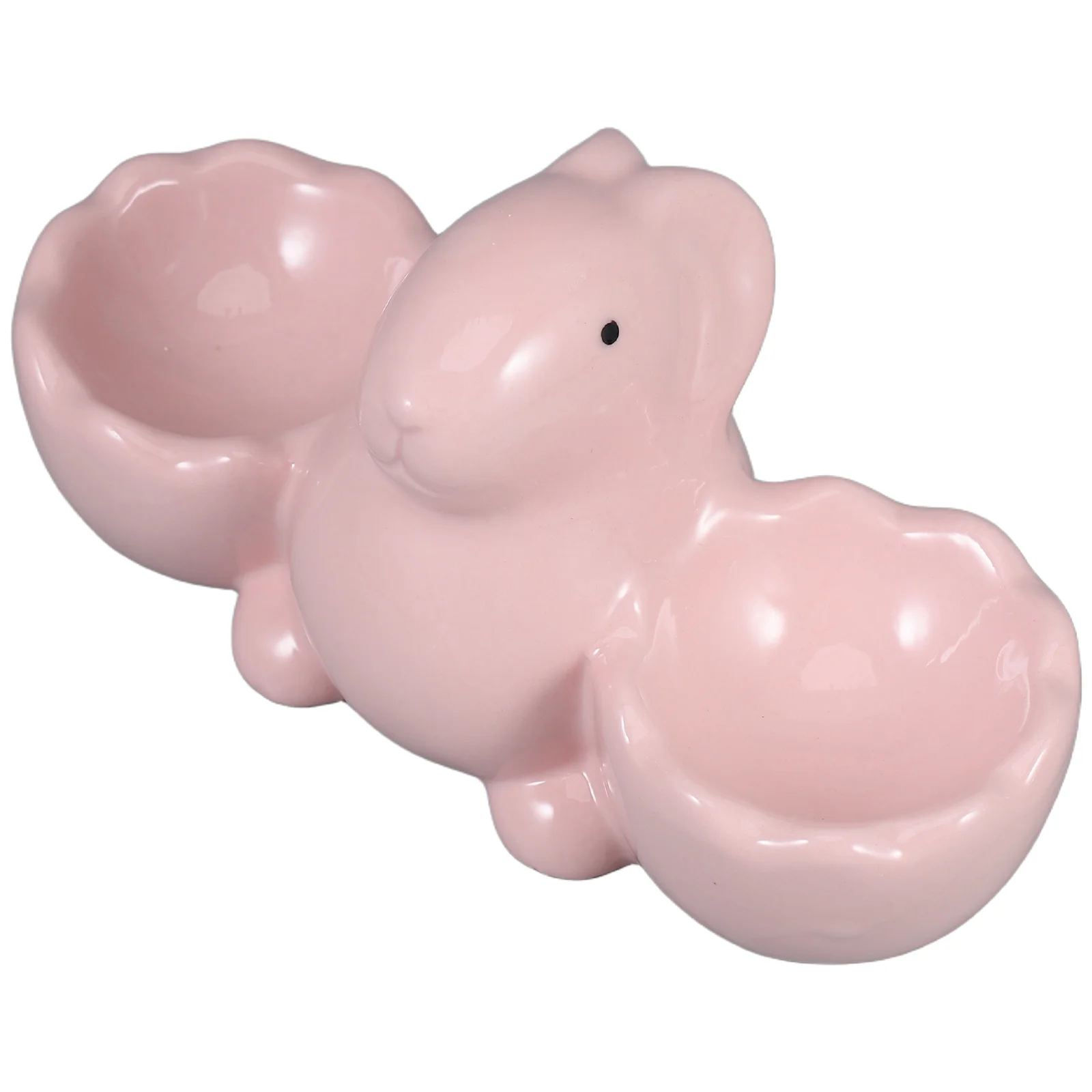 

Керамическая двойная чашка для яиц, держатель для кролика, милый дизайн кролика, мягкая подставка для вареных яиц, декоративная подставка для пасхального завтрака, декор для столовой