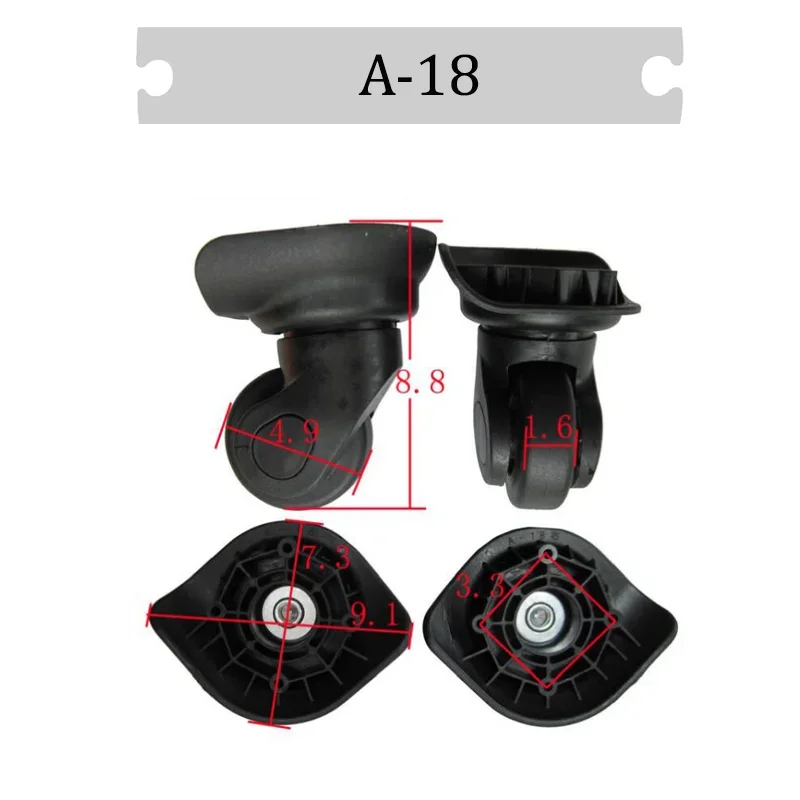Suitable For Hongsheng A-18 Universal Wheel Silent Wheel Luggage Anti-wear Wheels Replaceable Wheels Flexible Rotation Wheels