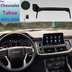 Dla Chevrolet Tahoe 2024 2023 2022 2021 Samochodowy uchwyt na telefon Ekran Stała podstawa Magnetyczna podstawka do bezprzewodowego ładowania telefonu komórkowego MagSafe