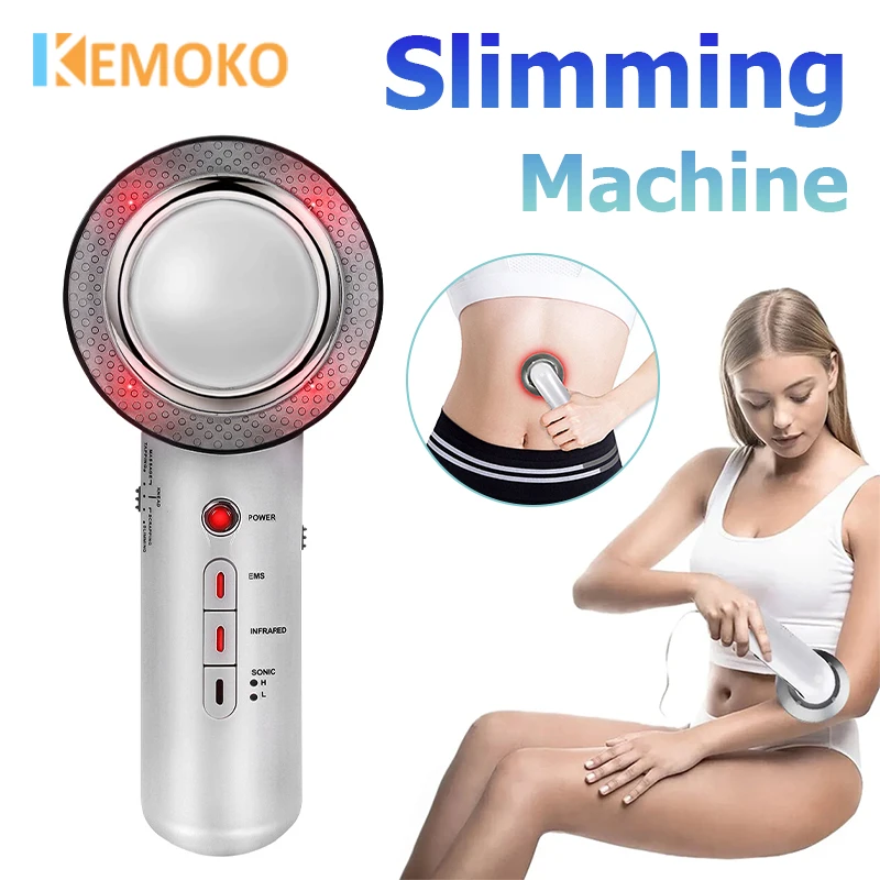 

Wireless 3 in 1 Ultrasonic Cavitation EMS Body Slimming Massager Lipo Fat Burner Cellulite Infrared Fat Weight Loss Therapy Care