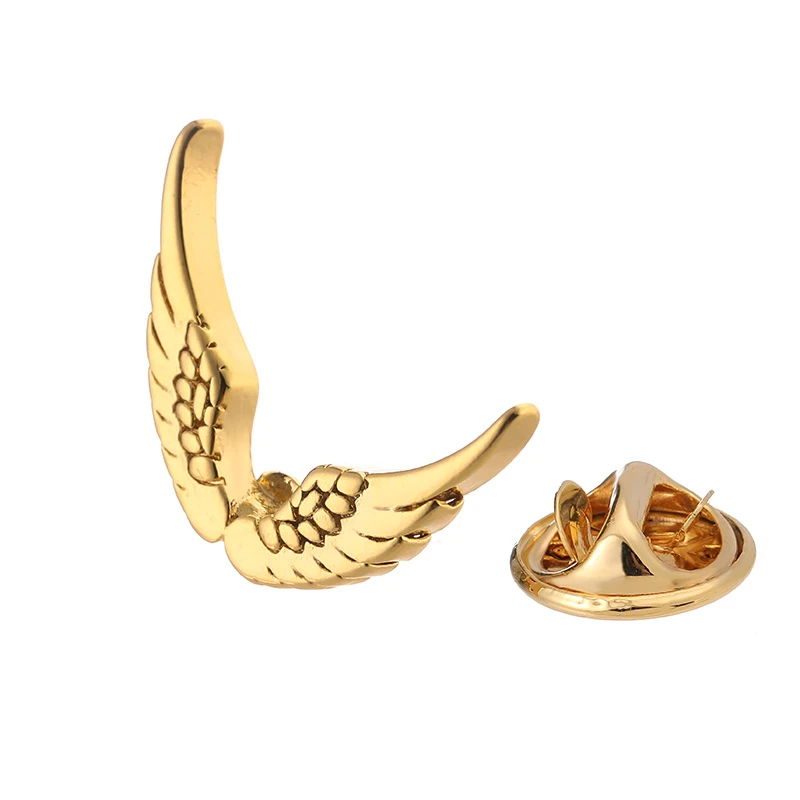 High quality angel wing brooch fashion brand denim clothing hat scarf suit lapel badge pin men's watch brooch