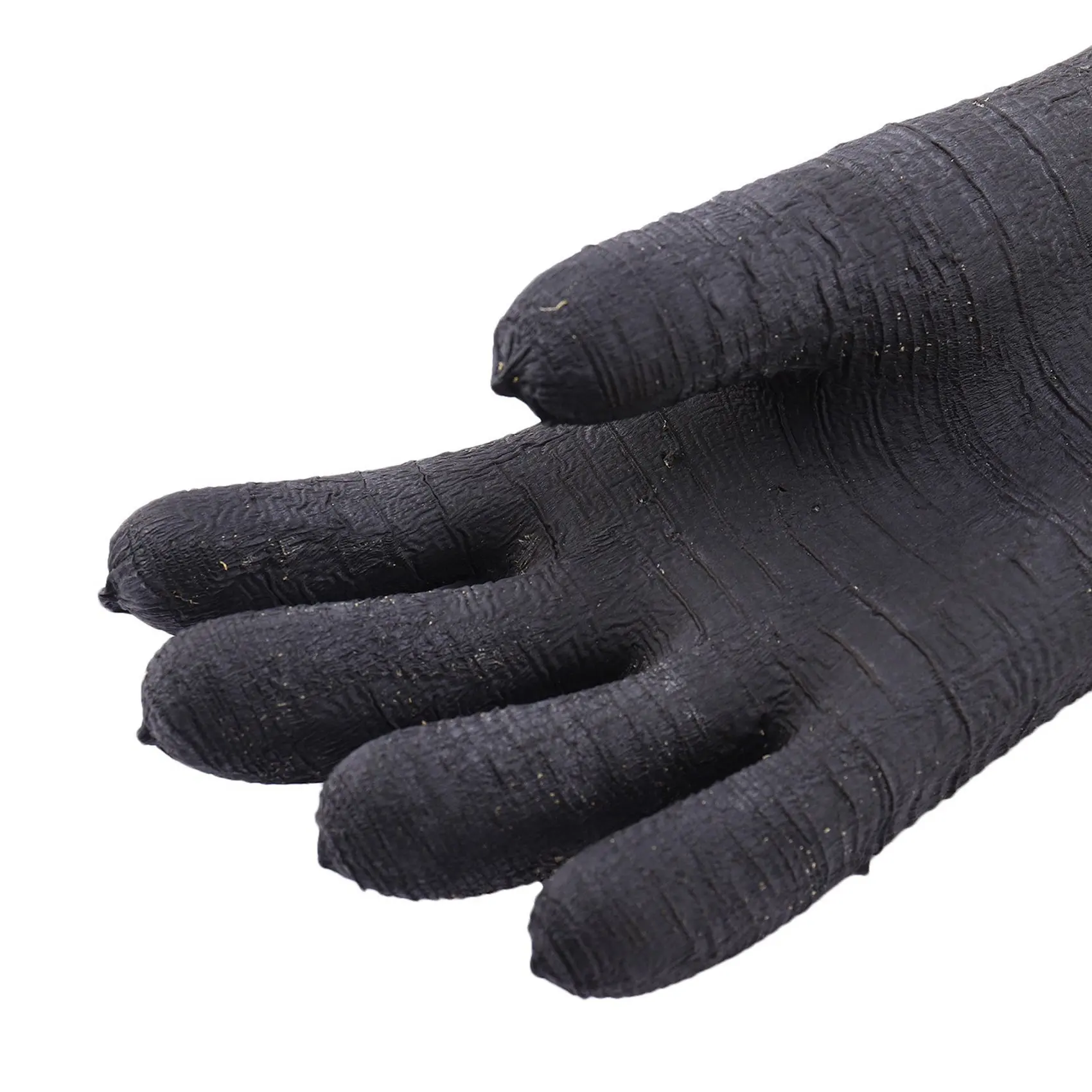 A97I-4X Rubber Black Sandblaster Gloves Stripe Abrasive Sand Blasting Gloves For Blasting Cabinet 65X30cm