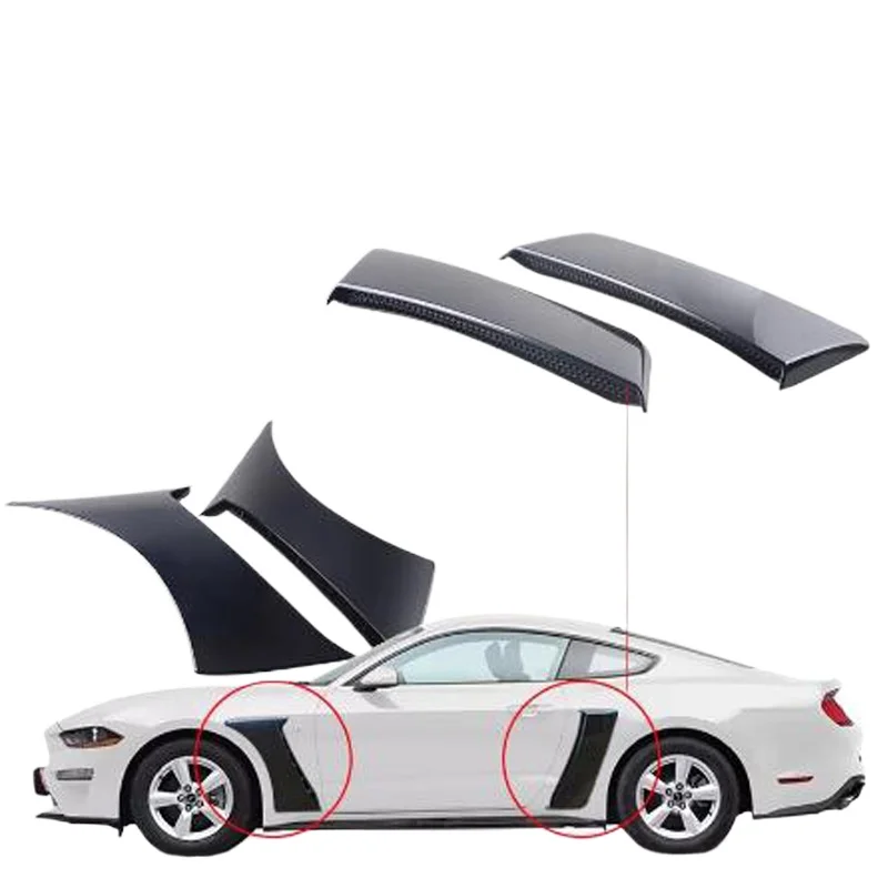 

15-19 Mustang wide-body wheel eyebrows, modified lining with sports grille on both sides, out of trend sticker ROUSH model