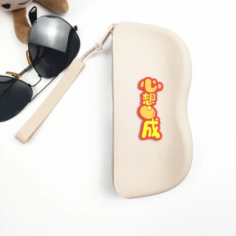 

2025 Silicone Zipper Glasses Bag Storage Waterproof Bag Cosmetic Coin Bag Case For Women Girls Candy Color Dustproof Glasses B2