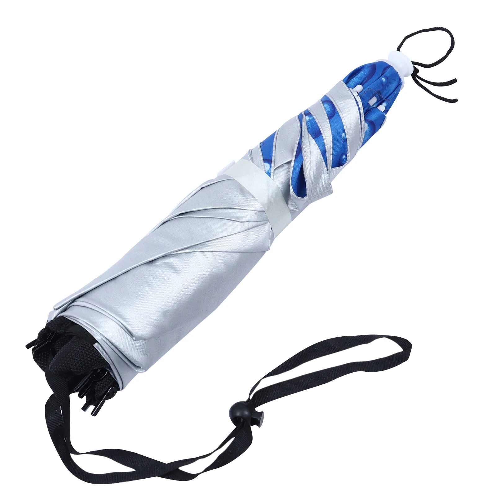 

Head-mounted for Sun Rain Protection Large 95cm Oxford Fabric Foldable Small Heat Dissipation Design Hands-free Use for Outdoor