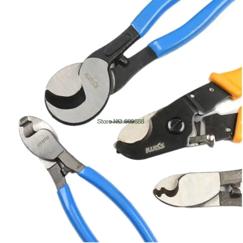 Iwiss Mini Cable Cutters scissors with Max 25mm2 35mm2 63.5mm2 cable cutting tool Cut pliers