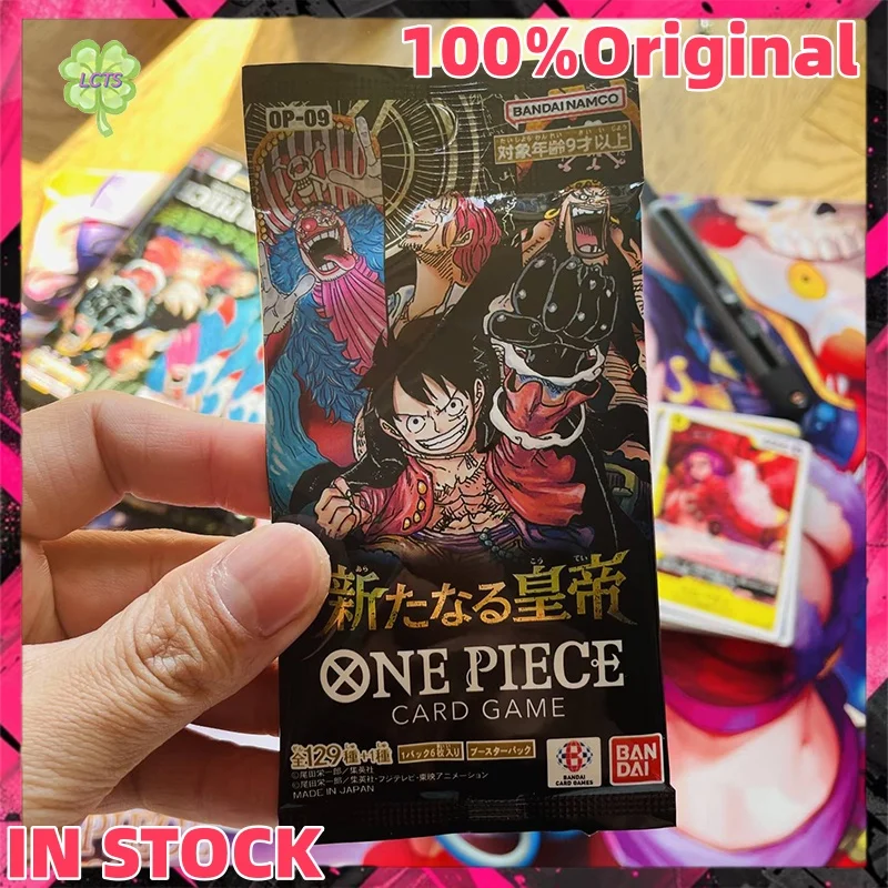 

IN STOCK Original Bandai Anime Booster Box One Piece The new emperor OP09 booster Tcg rare Battle Collection Card Toys Gifts