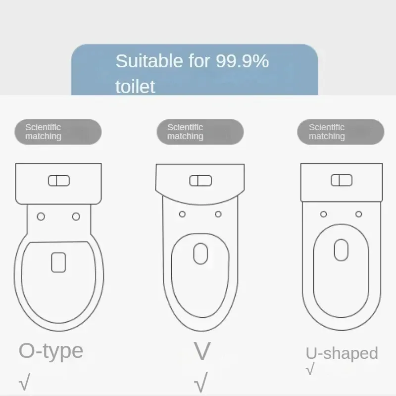 1Pcs Thicker Bathroom Toilet Seat Cover Pads Soft Comfortable Toilet Seat Cushion Cover Stretchable Toilet Seat Warmer Easy Inst