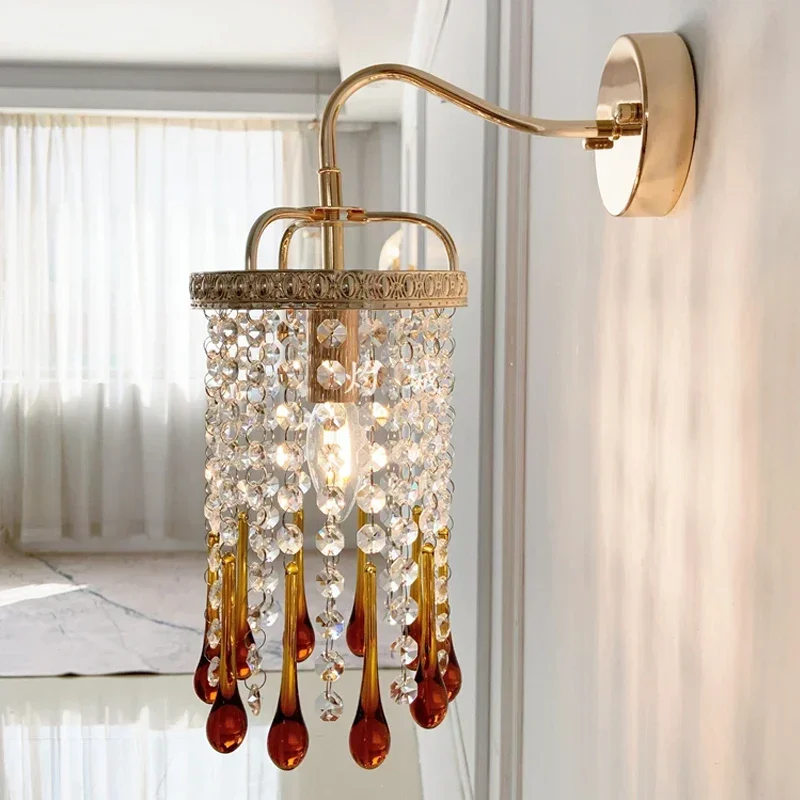 Plafonnier LED en cristal français, éclairage d'intérieur, luminaire décoratif de plafond, idéal pour un salon, une chambre à coucher ou un hôtel de luxe, diamètre max 55cm