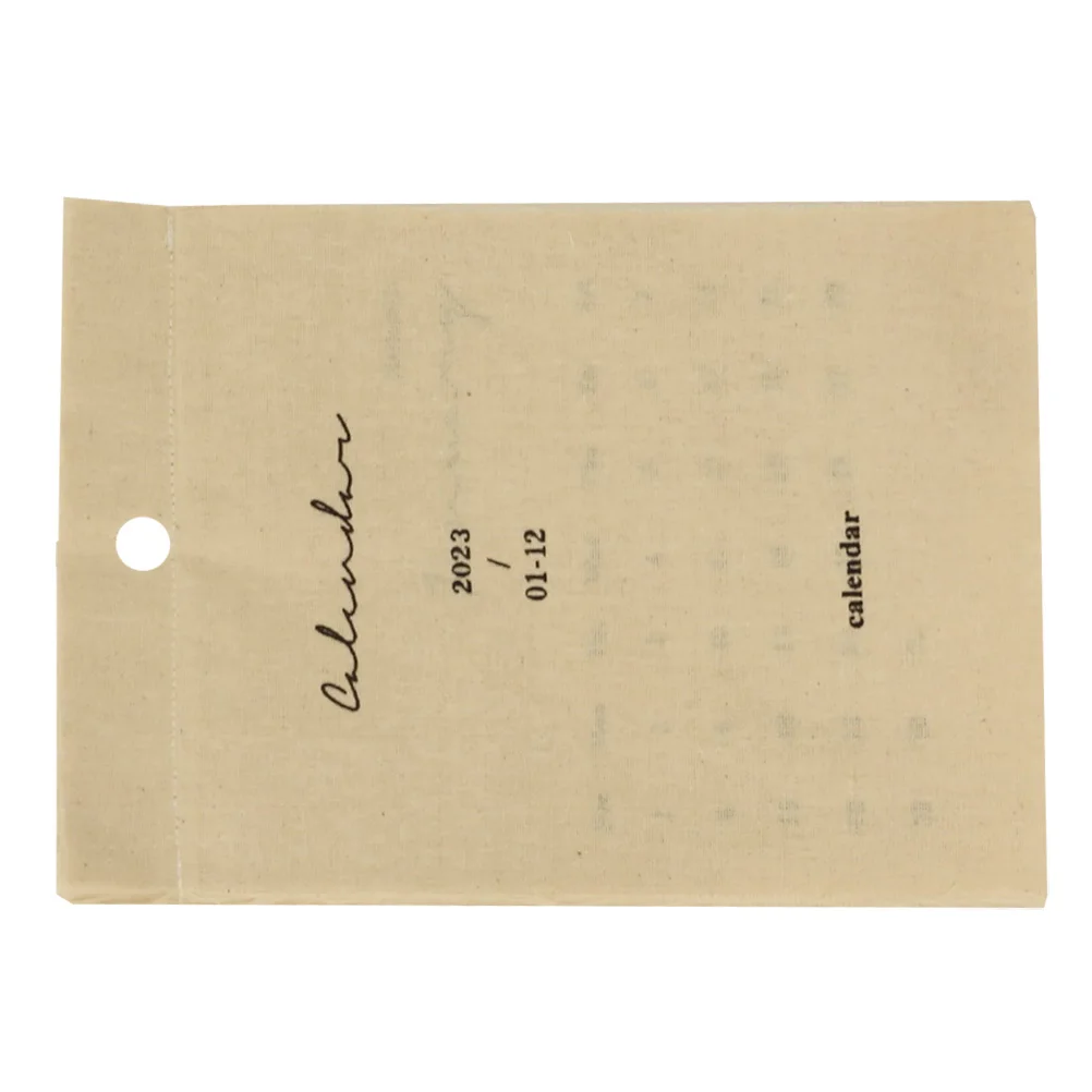 

Хлопчатобумажная ткань, настенный календарь на 2023 год, реквизит для фотофона, простой в использовании 12 месяцев, ретро-дизайн, домашний декор, подарок на Новый год