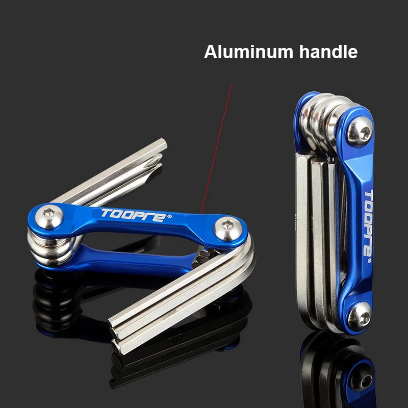 Portable Folding Allen Wrench 3mm 4mm 5mm 6mm Screwdriver Set Bicycle Repair Tool Cycling Accessories