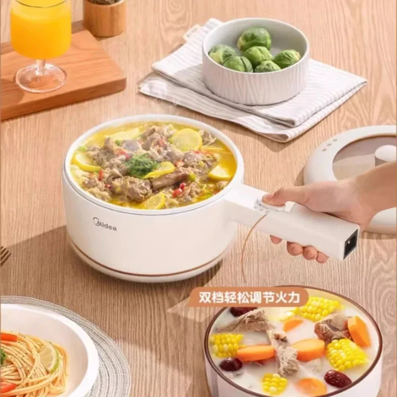 New electric cooking pot Household dormitory students 2-3 people Small electric hot pot Multifunctional mini pot cook noodles view 2