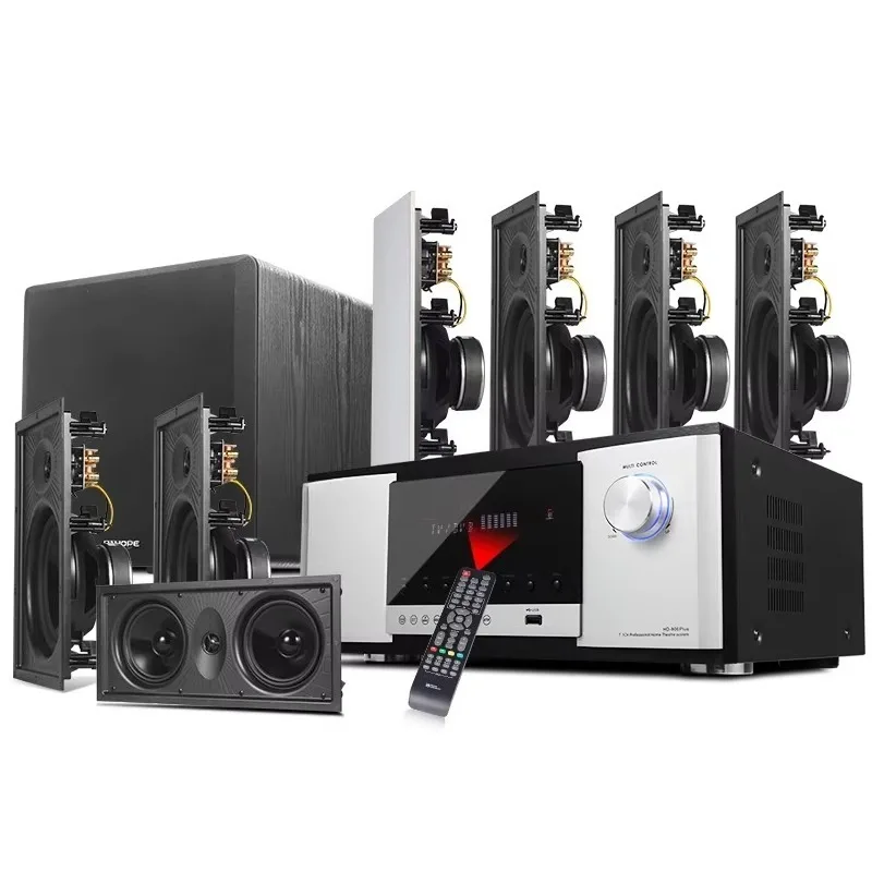 Invisible Home Theatre System 7.1DTS In-Wall HD Digital Amplifier Surround Sound for Home Theater