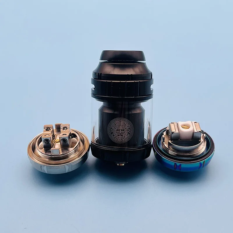 Zeus RTA 25Mm Zeus RTA X Mesh Penyemprot 316ss Dual Kumparan/Mesh 3.5Ml/4.5Ml Rebuildable 510 Benang Rokok Elektrik Vape Tank