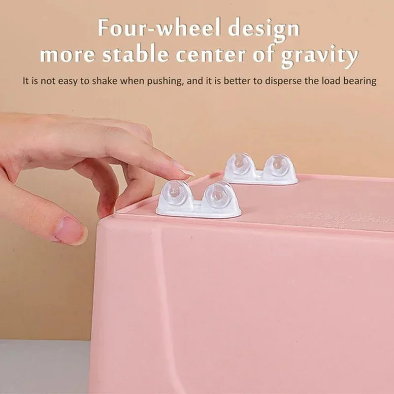 4-20Pcs Self Adhesive Caster Mini Swivel Wheels Universal Wheel Pulley for Furniture Trash Can