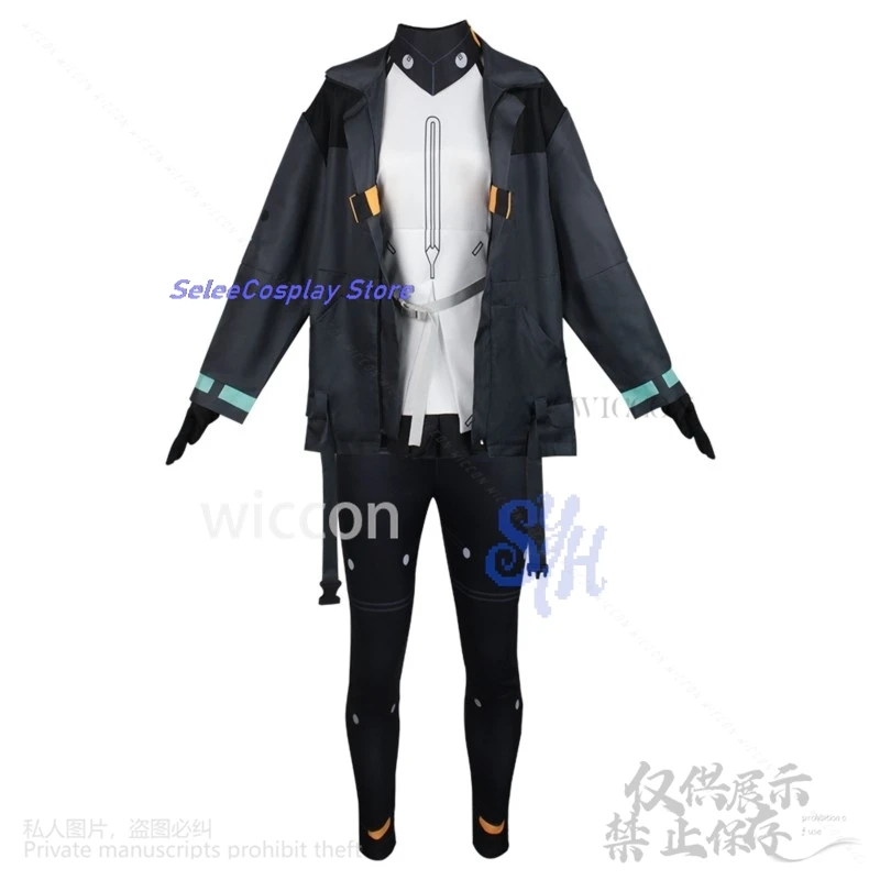 أنيمي Synduality تأثيري نوير زي الشرير معطف أسود السراويل Y2K الفتيات موضة هالوين عيد الميلاد كرنفال حفلة كوس مخصصة #6