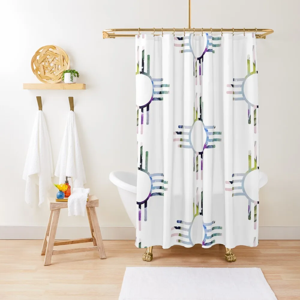 

Zia Symbol Shower Curtain Bathroom Decor Elegant Bathroom Curtain
