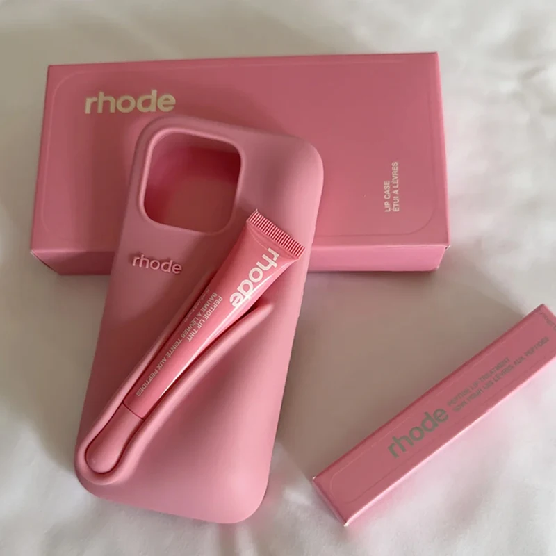 حافظة هاتف Rhode Autumn Limited Edition لهاتف iPhone 17 16 15 14 13 12 11 Pro Max Plus 16E صندوق أحمر الشفاه الهوائي مع ملمع الشفاه #4