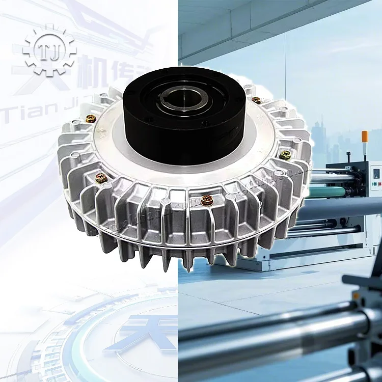 جديد TJ-POC-A وحدة تحكم في التوتر بعمود مجوف قابض مسحوق مغناطيسي OEM/ODM مورد القابض لمعدات التعبئة والتغليف