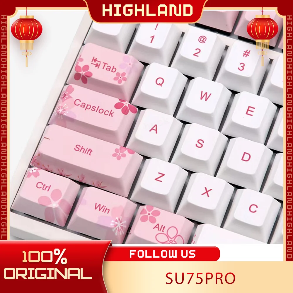 

Оригинальная клавиатура Everglide Su75pro Su75 Pro с магнитной осью, проводная клавиатура/комплект 8k 0,001 мм, алюминиевая прокладка, двойная лампа, клавиатура для ПК