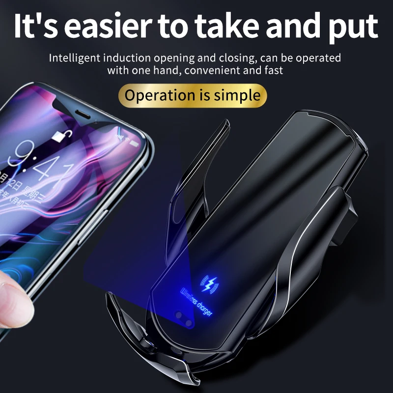 W01 New Upgrade Car Holder Dual Mode Precise Magnetic Direct Wireless Suction Charging Fast Charging Station for All Phones