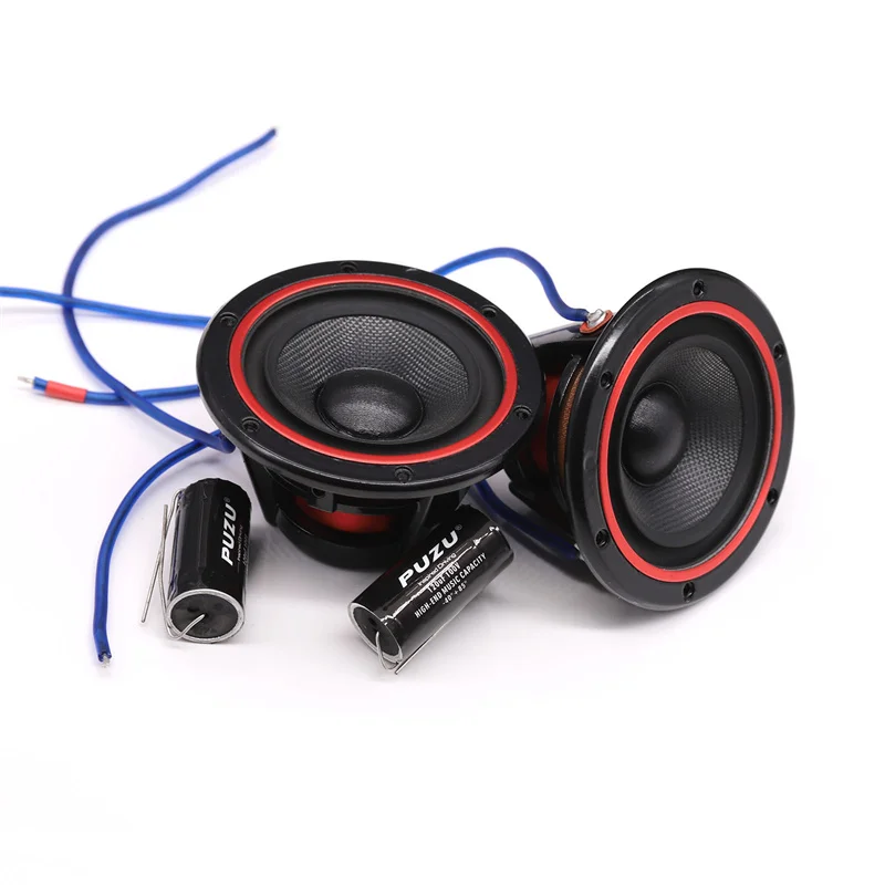 

2pcs Car Tweeter Speakers 4 Ohm 2.5 Inch 80W Automotive Speaker Universal Metal Kevlar Cone Midrange Audio for Cars PZ-M20